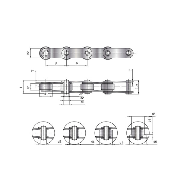 China Ss Mc Series Conveyor Chains With Hollow Pins Manufacturers And